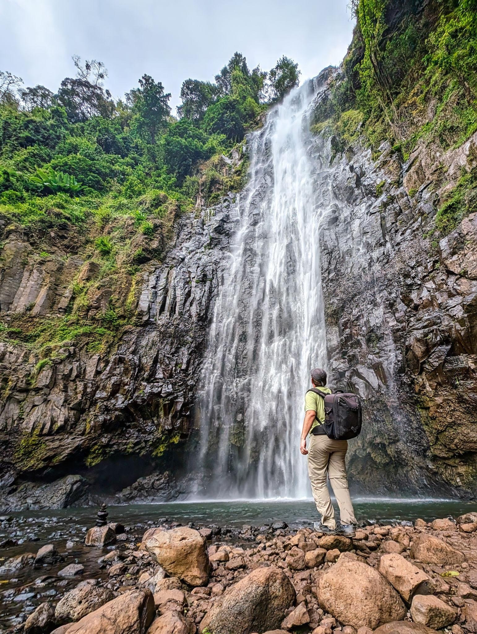 Northern Tanzania waterfall excursion near Arusha